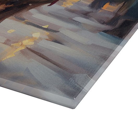 English Cocker Spaniel Weihnachtsfeiersaison Schneidebrett (Ecke)