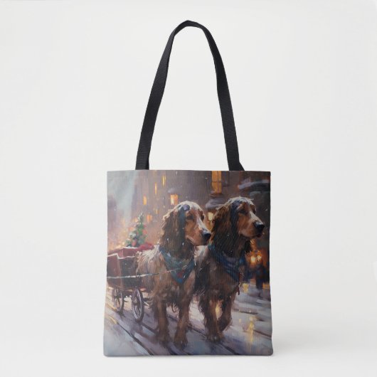 English Cocker Spaniel Weihnachtsfeiersaison Tasche (Vorderseite)
