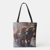 English Cocker Spaniel Weihnachtsfeiersaison Tasche (Rückseite)