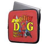 English Cocker Spanisch Agility Laptopschutzhülle (Vorderseite Links)