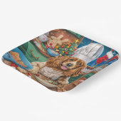 English Cocker Spanisch Holiday Baking: Weihnachte Pappteller (Gewinkelt)