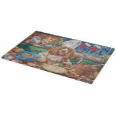 English Cocker Spanisch Holiday Baking: Weihnachte Schneidebrett (Ecke)