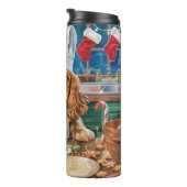 English Cocker Spanisch Holiday Baking: Weihnachte Thermosbecher (Nach rechts gedreht)