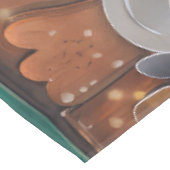 English Cocker Spanisch Holiday Baking: Weihnachte Tischdecke (Schrägansicht)