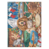 English Cocker Spanisch Holiday Baking: Weihnachte Tischdecke (Vorderseite)