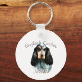 English Cocker Spanisch Mama 2 Schlüsselanhänger (Rückseite)