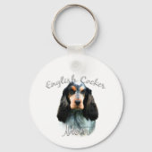 English Cocker Spanisch Mama 2 Schlüsselanhänger (Rückseite)