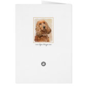 English Cocker Spanische Malerei - Original Dog Ar (Hinten)