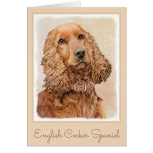 English Cocker Spanische Malerei - Original Dog Ar