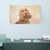 English Cocker Spanische Malerei - Original Dog Ar Banner (Messeveranstaltung)