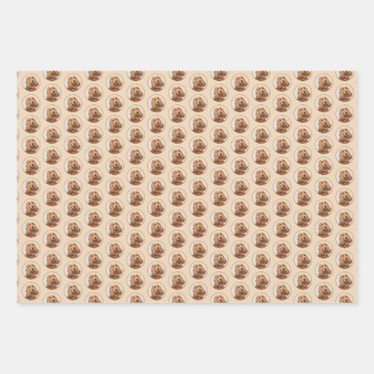 English Cocker Spanische Malerei - Original Dog Ar Geschenkpapier Set (Vorderseite)