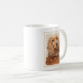 English Cocker Spanische Malerei - Original Dog Ar Kaffeetasse (VorderseiteRechts)