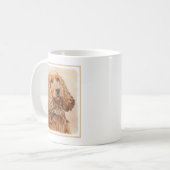 English Cocker Spanische Malerei - Original Dog Ar Kaffeetasse (Vorderseite Links)