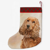 English Cocker Spanische Malerei - Original Dog Ar Kleiner Weihnachtsstrumpf (Rückseite)
