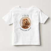 English Cocker Spanische Malerei - Original Dog Ar Kleinkind T-shirt (Vorderseite)