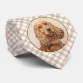English Cocker Spanische Malerei - Original Dog Ar Krawatte (Gerollt)