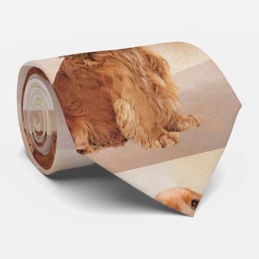 English Cocker Spanische Malerei - Original Dog Ar Krawatte (Gerollt)