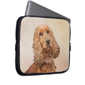 English Cocker Spanische Malerei - Original Dog Ar Laptopschutzhülle (Vorne Rechts)