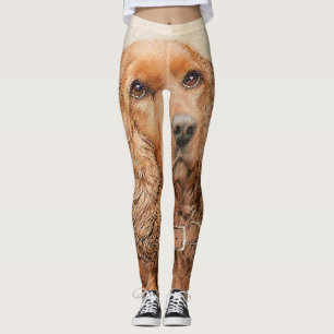 English Cocker Spanische Malerei - Original Dog Ar Leggings