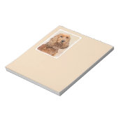 English Cocker Spanische Malerei - Original Dog Ar Notizblock (Rotiert)