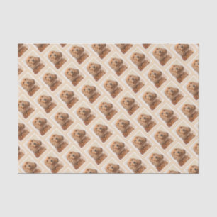 English Cocker Spanische Malerei - Original Dog Ar Seidenpapier