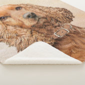 English Cocker Spanische Malerei - Original Dog Ar Sherpadecke (3/4)
