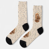 English Cocker Spanische Malerei - Original Dog Ar Socken (Linkes Detail)