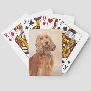 English Cocker Spanische Malerei - Original Dog Ar Spielkarten
