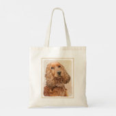 English Cocker Spanische Malerei - Original Dog Ar Tragetasche (Rückseite)