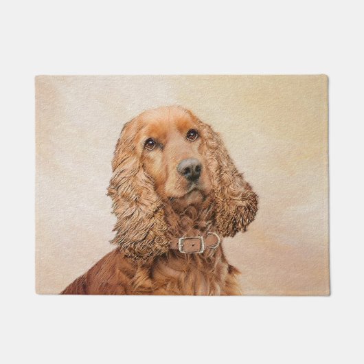 English Cocker Spanische Malerei - Original Hund A Fußmatte (Vorderseite)