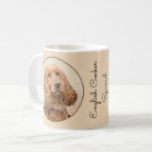 English Cocker Spanische Malerei - Original Hund A Kaffeetasse (Vorderseite Links)