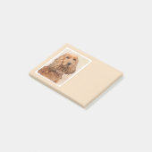 English Cocker Spanische Malerei - Original Hund A Post-it Klebezettel (angewinkelt)