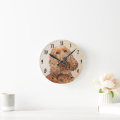 English Cocker Spanische Malerei - Original Hund A Runde Wanduhr (Zuhause)