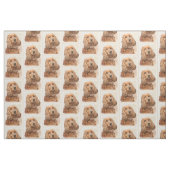 English Cocker Spanische Malerei - Original Hund A Stoff (Fat Quarter (45,7 x 55,9 cm))