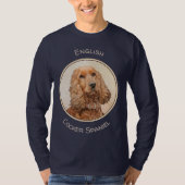 English Cocker Spanische Malerei - Original Hund A T-Shirt (Vorderseite)