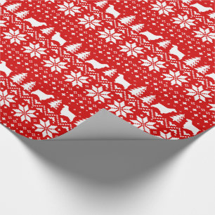 English Cocker Spanische Silhouetten Weihnachten R Geschenkpapier