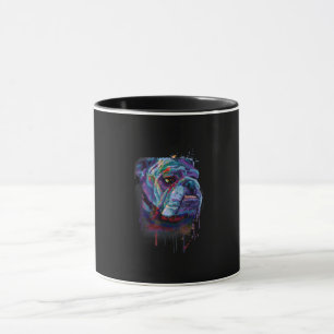 English Colorful Bulldog Gift A English Bulldog Tasse
