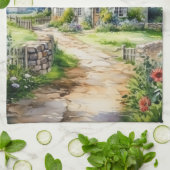 English Cottage Geschirrtuch (Gefaltet)