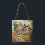 English Cottage Tasche<br><div class="desc">A Watercolour English cottage with garden</div>