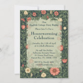 English Cottage William Morris Styled Housewarming Einladung (Vorderseite)