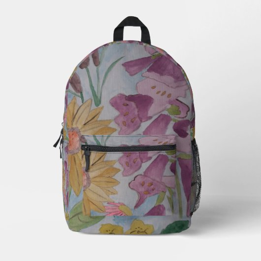 English Country Garden Bedruckter Rucksack (Vorderseite)