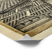 English Country House Architecture Zeichnend Print Poster (Ecke)