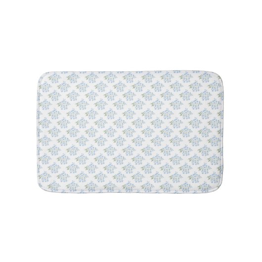English Country Muster mit Vergissmeinnichtblumen Badematte (Vorderseite)