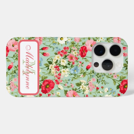 English Country Wildblume Garden Case-Mate iPhone Hülle (Rückseite (Horizontal))