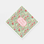 English Country Wildblume Happy Birthday Napkins Serviette (Ecke)