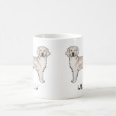English Cream Golden Retriever Dog Individuelle Na Kaffeetasse (Mittel)