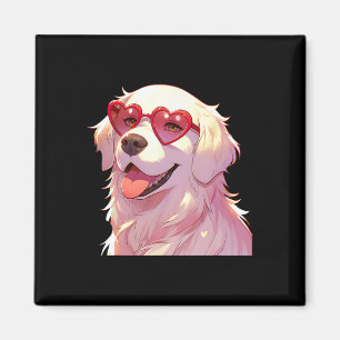 English Cream Golden Retriever Mama Geschenke Herz Magnet