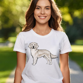 English Cream Golden Retriever Niedlich Cartoon Do T-Shirt
