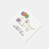 English Cream Golden Retriever Niedlich Dog - Gebu Serviette (Ecke)