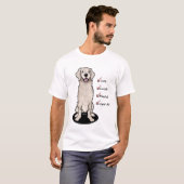 English Cream Golden Retriever T - Shirt (Vorne ganz)